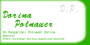 dorina polnauer business card